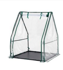 Mini Greenhouse with PVC Cover, Indoor Outdoor Plant Gardening Green House for G