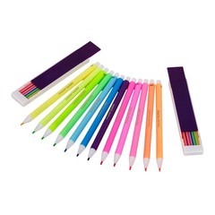 Crayola 12ct CLICKS Mechanical Colored Pencils -Neon,Art School Supplies,Ages 6+