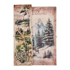 160 Sheets Nature Scrapbook Paper Junk Journal Collage Craft Decorative Set