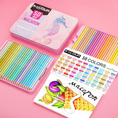 Macaron Pastel Colored Pencils,Set of 50 Colors,Artists Soft Core,Ideal for Draw
