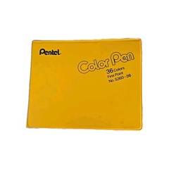 Vintage PENTEL Color Pens Fine Point Markers Original S360-36 Taiwan Rare
