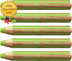 Multi-Talented Pencil Woody 3 in 1 Pack of 5 Leaf Green