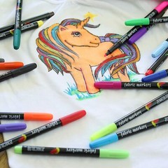 20 Permanent Fabric Markers Pens Set – Non Toxic, Indelible, Fine Point, Textile