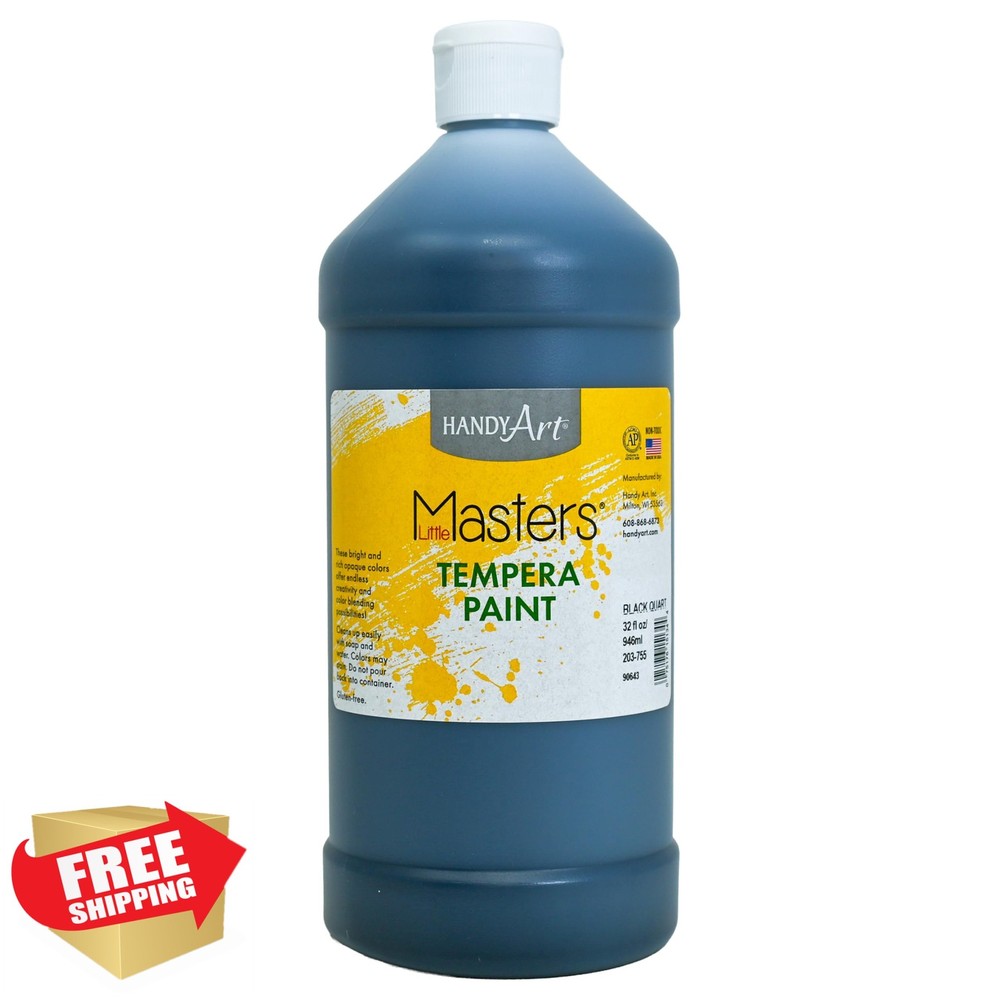 Handy Art Tempera Paint Black 32oz