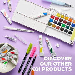 Koi Field 30 Assorted Watercolors with Water Brush Sketch Set XNCW-30N