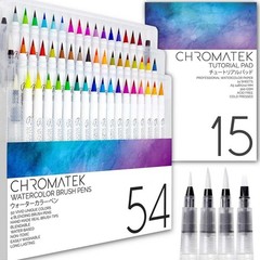 Professional Watercolor Pens Kit with Tutorial