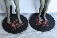 Sideshow Art S. Buck MALE & FEMALE Artist Model Posable Figures w/Stands (S)