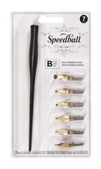 Lettering Pen Set Calligraphy B Series 1 Penholder with 6 Nibs Art Supply