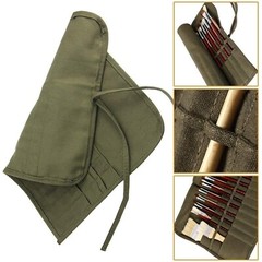 22 Slots Paint Brush Storage for Acrylic Oil Watercolor Brush Roll up Case Ar…