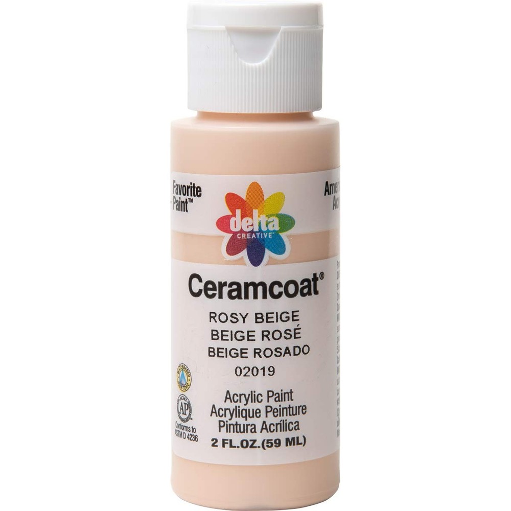 Delta Creative Ceramcoat Acrylic Paint in 2 Fl Oz (Pack of 1), Fleshtone