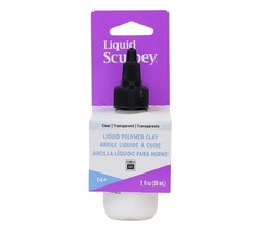 Sculpey Liquid Polymer Oven-Bake Clay, Clear, 1 oz. Bottle, Great for Jewelry,
