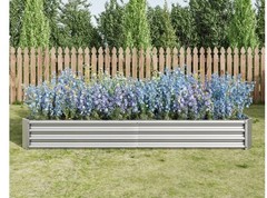 Raised Garden Bed Kit – Metal Raised Bed Garden 7.6×3.7×0.98ft for Flower Plante