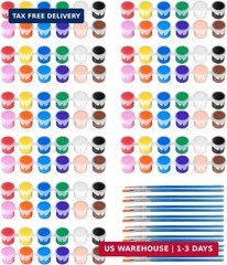 10 Pack Mini Acrylic Paint Set,12 Colors Acrylic Paints Strips for Kids&Adults C