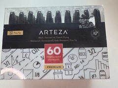Arteza Fine Tip Permanent Markers – Set of 60 BRAND NEW!!!