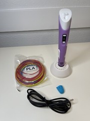 3D Printing Pen Purple Crafting Drawing Arts Printer Tool ABS PLA Filament