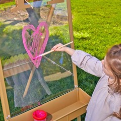 Colorations 3-Way Indoor & Outdoor Acrylic 23 in L x 25.5 W x 47 H, Tan