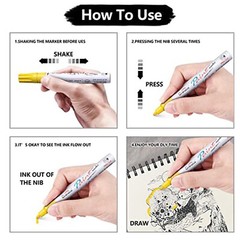Black Oil Based PAINT MARKER PEN Fine Point permanent Marking Overseas PMA-520