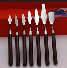 5pcs Painting Scraper Set Stainless Steel Art Knives for Oil & Watercolor – NEW
