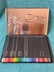 Faber Castell, Black Edition coloured pen set x 36, in a metal tin, unused