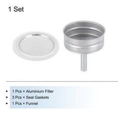 Aluminium Filter Replacement 64x53x3.5mm for 6-Cup Use Mocha Coffee Maker Pot