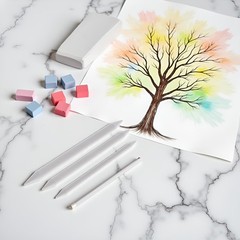 3 Sizes Blending Smudge Stump Stick Art Drawing Tools Charcoal Sketch Pencil