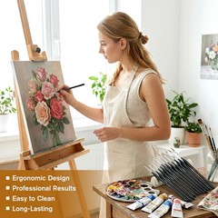 Professional 11-Piece Fine Detail Paint Brush Set for Artists and Hobbyists