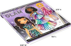 Creative Drawing Kit for Girls: Glam Fashion Sketch Pad with Stencils & Stickers