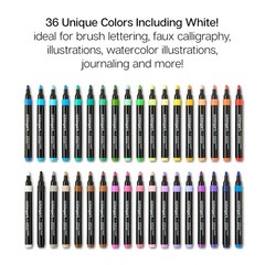 36 Colors 2mm Tip Acrylic Paint Markers WaterBased Ink Craft Pen Kit Set