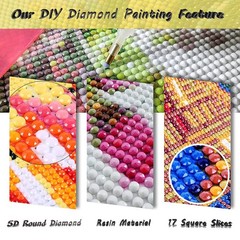 Diamond Painting Kits for Adults, Love 5D Diamond Art Painting by Numbers Kits