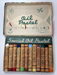 Vtg Oil Pastel Crayon Lot – Prang, Sakura Cray-Pas, Guitar Oil, Conte Contelor