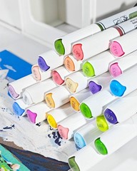 Quick-Drying, Waterproof Dual Color Acrylic Paint Markers – Perfect for Crafts