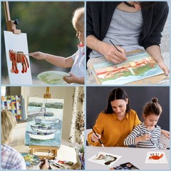 Artist Canvas Panels 8Pack, 9×12 8×10 4×6, Oil Acrylic Gouache, White