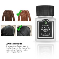 14 Original Colors Acrylic Leather Paint Kit for Shoes, Sneaker, Couches, Bag…