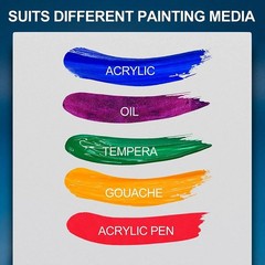 Artkey 12 Pack 8x10in 100% Cotton Primed Canvas Panel