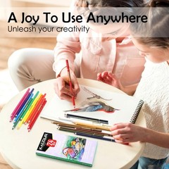 Premium Colored Charcoal Pencils Set – 24 Pastel Chalk & Skin Tone Pencils for D
