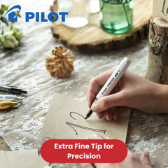 Pilot Pintor Extra Fine Paint Markers – White, Gold and Silver – Wallet of 3