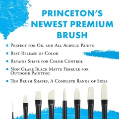 Princeton Aspen Flat Mottler Brush, Synthetic, Short Handle, Size 3 inch, 1 C…