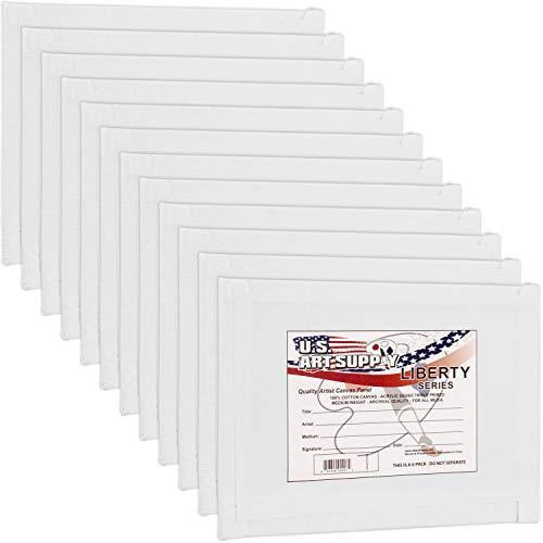 US Art Supply 4 X 5 inch Professional Artist Quality Acid Free Canvas Panel
