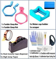 Sublimation Blanks Tumbler Clamp Tool, for 20 Oz Sublimation Blanks, Heat Res…