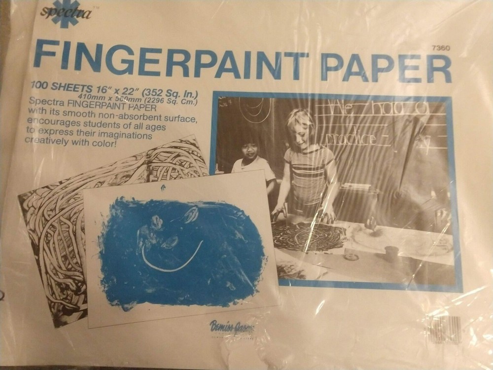 FINGERPAINT PAPER – from Spectra – 16″ x 22″ – 112 sheets