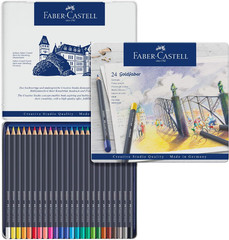 Goldfaber Color Pencils Tin Set, 24Ct.