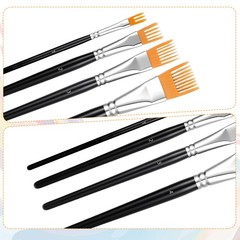 4Pcs Comb Artist Brush Set Professional Paintbrushes for Acrylic Painting