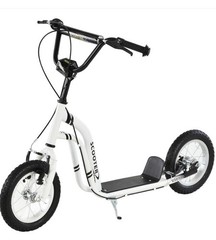 Kids Scooter Youth Scooter for 5+ with Dual Brakes, 12-Inch Inflatable Wheels, O