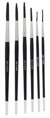Andrew Mack Brush AM169-0-10 Series 169 Blue Squirrel and Black Synthetic Mix Qu