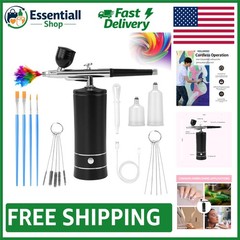 Rechargeable Wireless Airbrush with Compressor – Ideal for Delicate Detailing