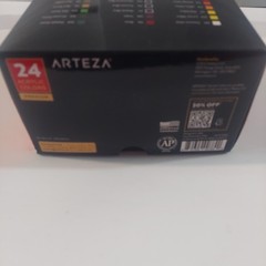 Arteza Premium Acrylic Paint Set – 24 Assorted Colors, 22ml Tubes, Art Supplies