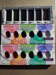 Kuretake Gansai Tambi New Granulating Lunar and Graphite Watercolor Lot