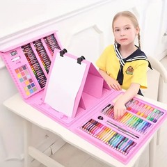 208pc Art Drawing Set Kit For Kids Childrens Teens Adults Supplies Paint Pencil