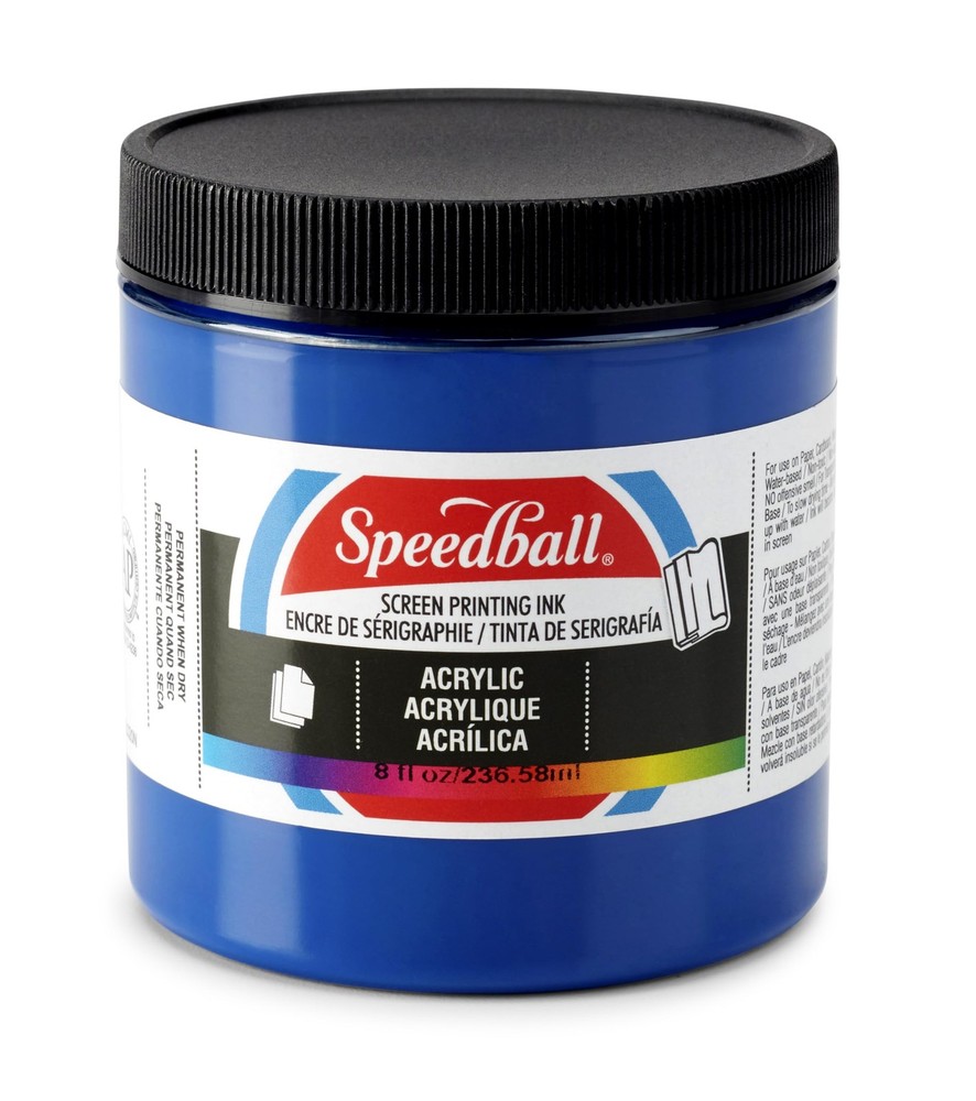 046210 46210 Acrylic Screen Printing Ink 8 Fl Oz 237 ml Process Cyan