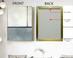 DIY Metal Floating Frame for 16X20 Canvas,1.5“ Deep.Picture Art Wall Décor,Art C